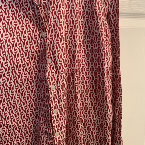 Liz & Co - Red and white Button down - Picture 4 of 5